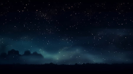 Night sky with stars. Illustration Generative AIの素材