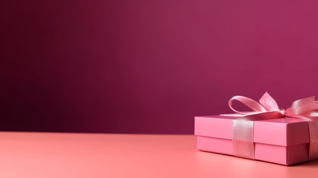 Holiday Background with Gift Box. Illustration Generative AIの素材