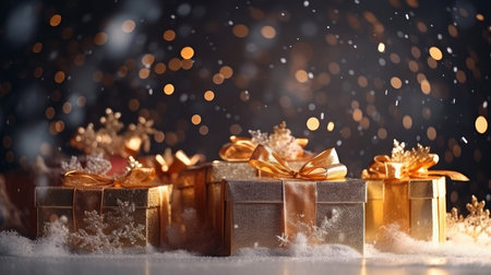 Christmas background. Illustration Generative AIの素材