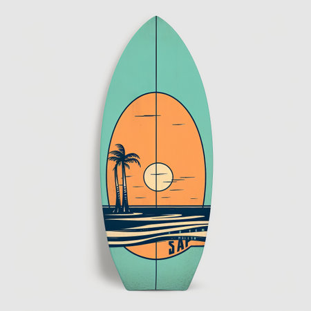 Surf board. Illustration Generative AIの素材