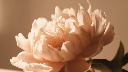 beautiful peony flower. Illustration Generative AIの素材