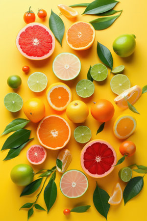 natural orange background. Illustration Generative AIの素材