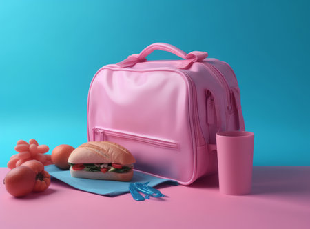 Back to school concept. Illustration Generative AIの素材