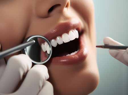 Dentist visit. Illustration Generative AIの素材