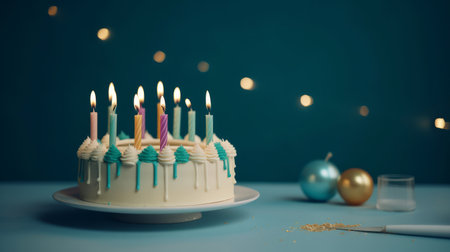 birthday cake. Illustration Generative AIの素材