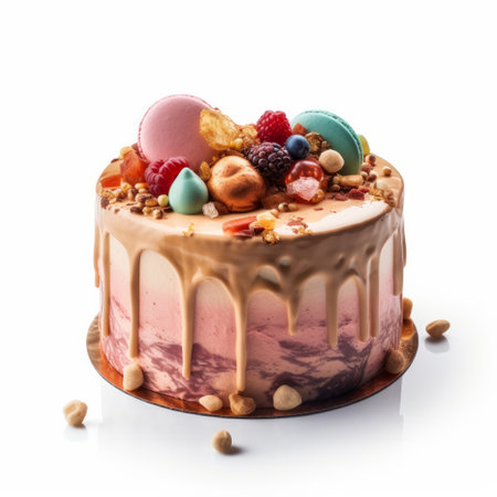 birthday cake. Illustration Generative AIの素材