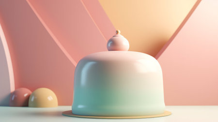 Birthday background with cake. Illustration Generative AIの素材