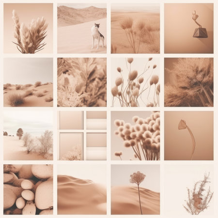 Minimalist summer background for social media post. Illustration Generative AIの素材