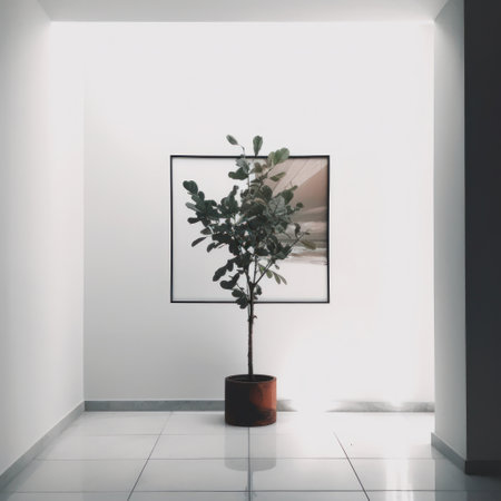 Minimalist background for post in social network. Illustration Generative AIの素材