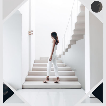 Minimalist background for post in social network. Illustration Generative AIの素材