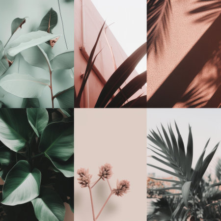 Minimalist summer background for social media post. Illustration Generative AIの素材