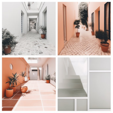 Minimalist background for post in social network. Illustration Generative AIの素材