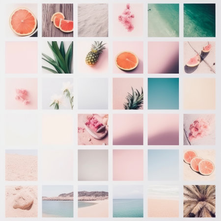 Minimalist background for post in social network. Illustration Generative AIの素材