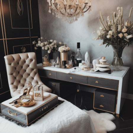 Luxury background for social media post. Illustration Generative AIの素材