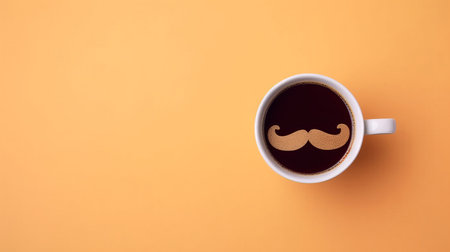 Happy Father's Day Background with Mug. Illustration Generative AIの素材