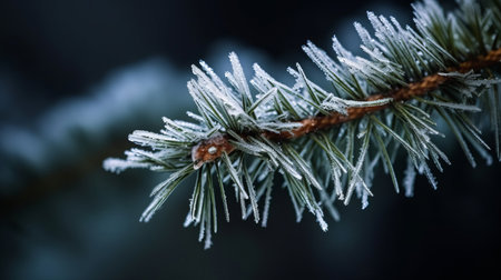 Fir branch. Illustration Generative AIの素材