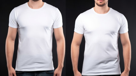 White mockup template. Illustration Generative AIの素材