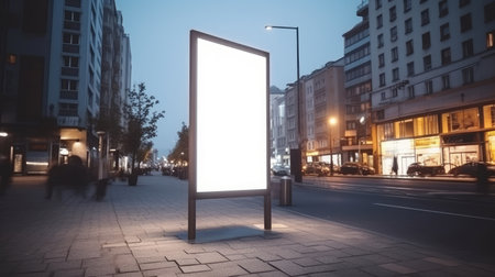 Billboard Mockup Template. Illustration Generative AIの素材