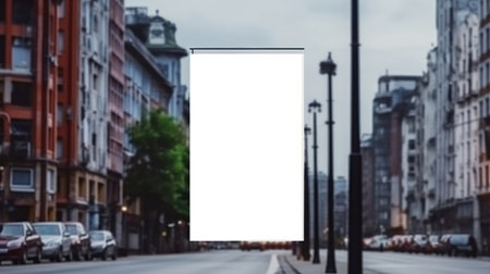 Billboard Mockup Template. Illustration Generative AIの素材