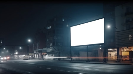 Billboard Mockup Template. Illustration Generative AIの素材