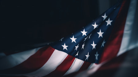 USA flag background. Illustration Generative AIの素材