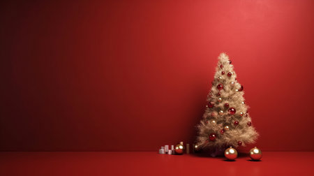 Merry Christmas Holiday Background. Illustration Generative AIの素材