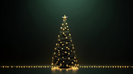 Merry Christmas Holiday Background. Illustration Generative AIの素材