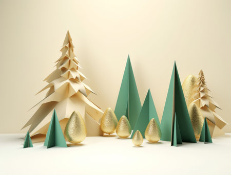 Merry Christmas Holiday Background. Illustration Generative AIの素材