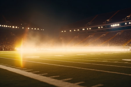 football stadium. dramatic scene. Illustration Generative AIの素材