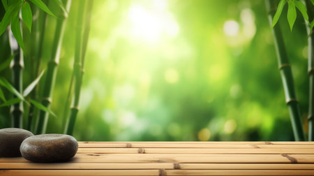 natural spa background. Illustration Generative AIの素材