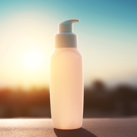 cosmetic skin care cream bottle. Illustration Generative AIの素材