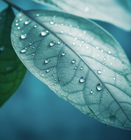 Leaves natural background. Illustration Generative AIの素材