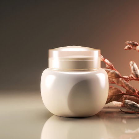 cosmetic skin care cream bottle. Illustration Generative AIの素材