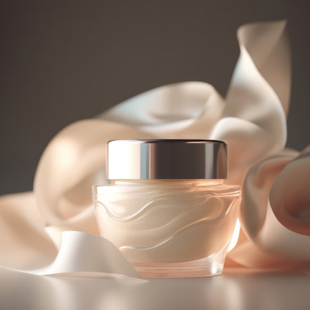 cosmetic skin care cream bottle. Illustration Generative AIの素材