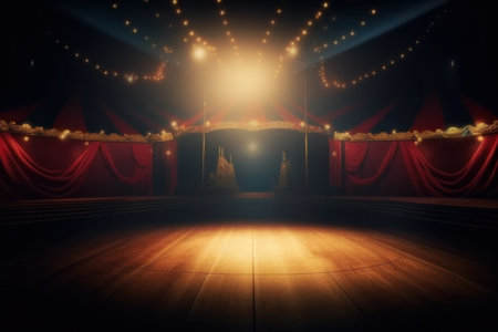 Circle background. Illustration Generative AIの素材