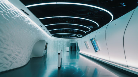 museum of the future. Illustration Generative AIの素材