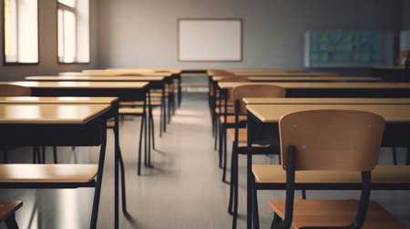 school class background. Illustration Generative AIの素材