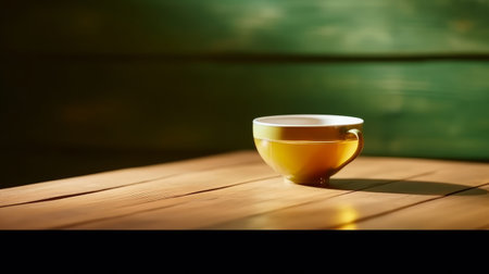 Hot tea background. Illustration Generative AIの素材