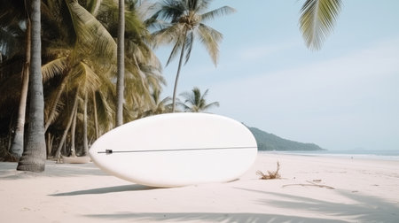 Surf board background. Illustration Generative AIの素材