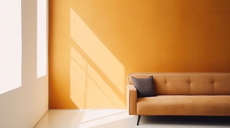 Minimal vivid interior. Illustration Generative AIの素材