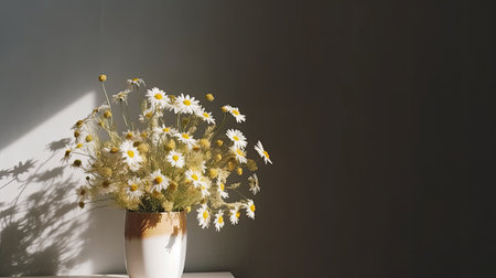 Daisy flower bouquet. Illustration Generative AIの素材