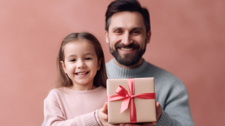 Father's Day Gift. Illustration Generative AIの素材