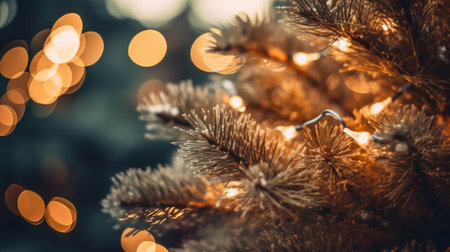 Merry christmas background. Illustration Generative AIの素材