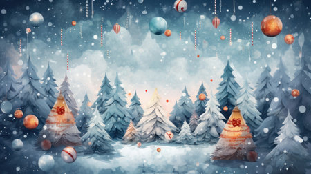 Merry christmas background. Illustration Generative AIの素材