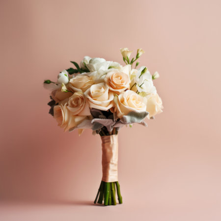 Cute wedding bouquet. Illustration Generative AIの素材