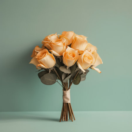 Cute wedding bouquet. Illustration Generative AIの素材