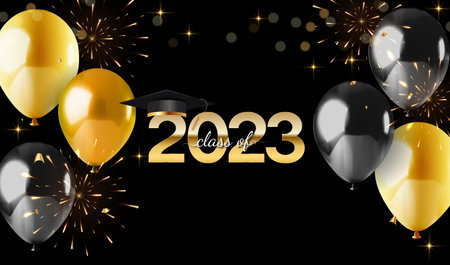 Happy Graduation Greeting Background Vector Illustration EPS10のイラスト素材