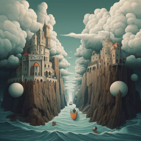 abstract unreal painting. Illustration Generative AIの素材