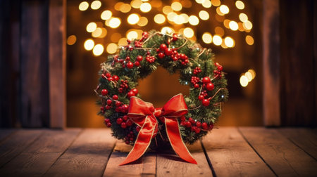 christmas holiday background. Illustration Generative AIの素材