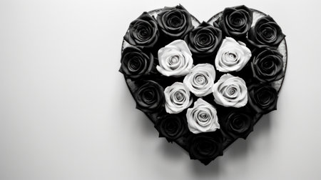 An elegant black and white.の素材